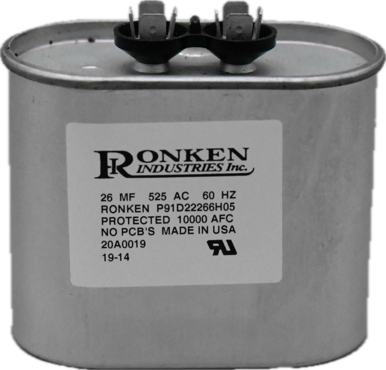 Capacitor, 26µF, 525VAC, 6%, 90°C