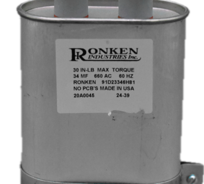 Capacitor, 34.0µF, 600VAC