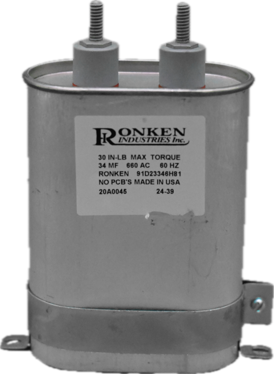 Capacitor, 34.0µF, 600VAC