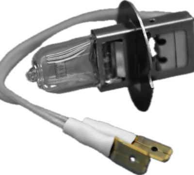 Quartz Lamp, 100W, 6.6A, PK30D Male Leads